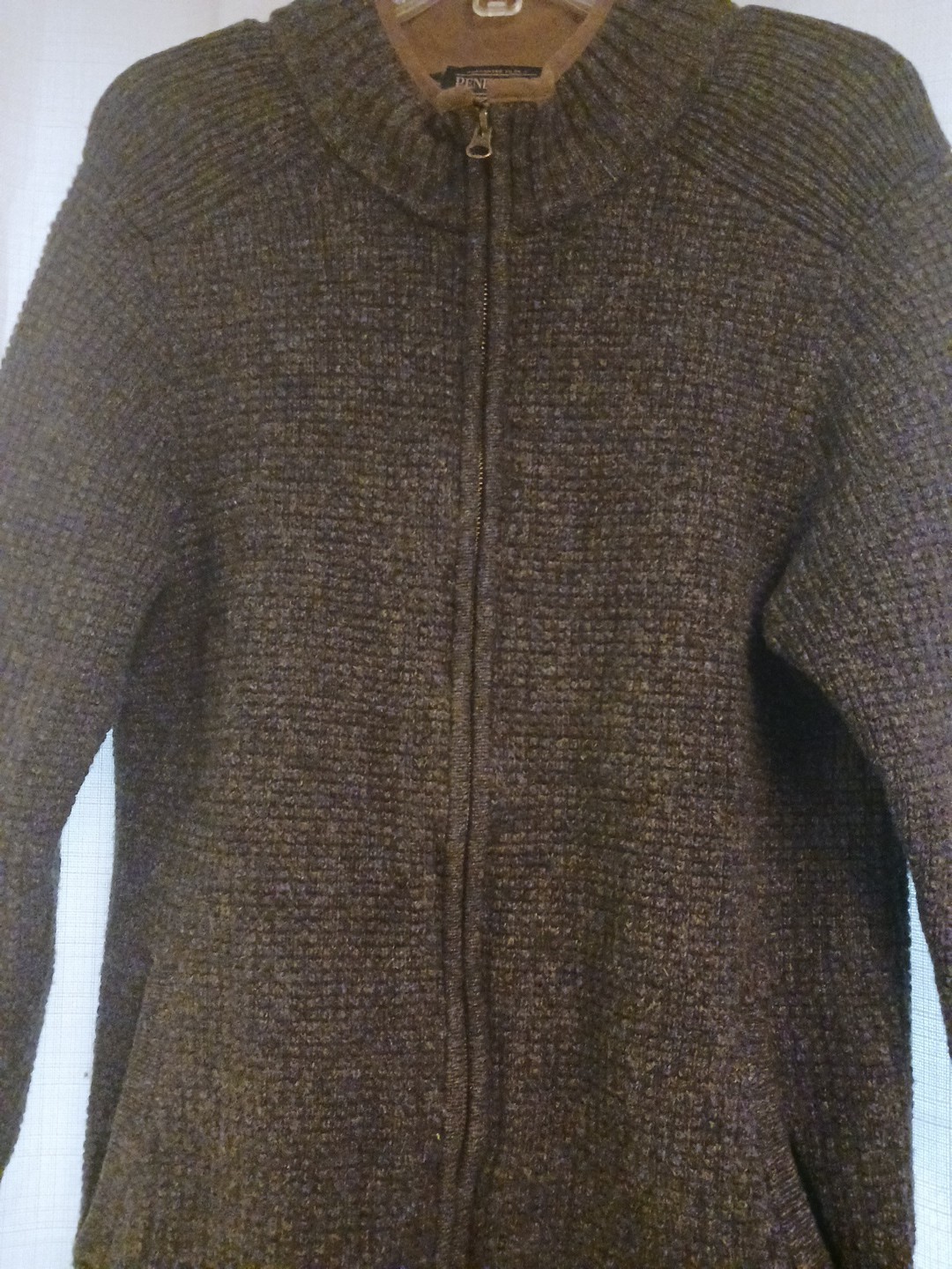 Pendleton Washable Wool Zip Up Suede Lined Collar… - image 3