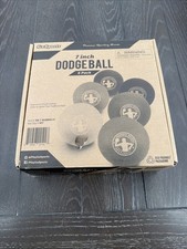 GoSports 7" No-Sting Dodgeballs 6 Pack Soft Inflatable Playground Ball Set