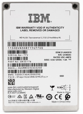HGST 3.2TB SAS SSD 12Gbps HUSMM3232ASS200 512b IBM Write Intensive 30Dy Warranty