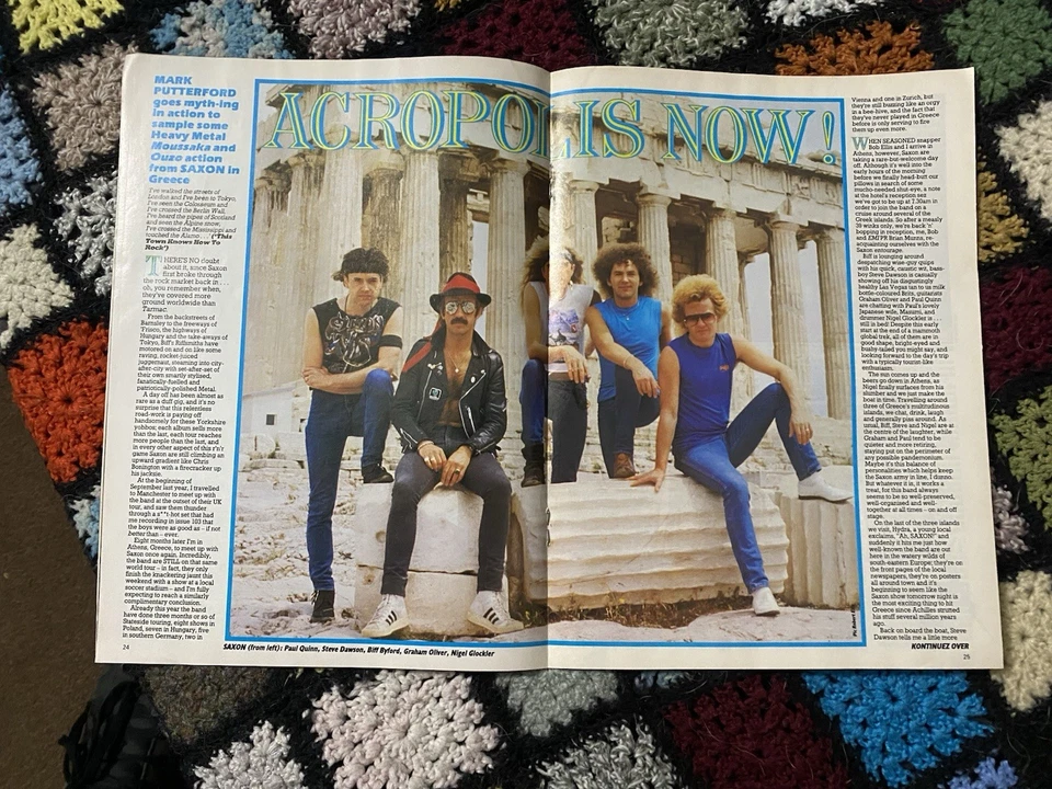 Kerrang! No 122 - June 1986 - Queensryche, Saxon, Poison, Anthrax, Black Sabbath - Image 2 of 2