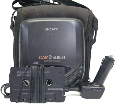 Sony Car Discman D-822K Portable CD Player Power & Cassette