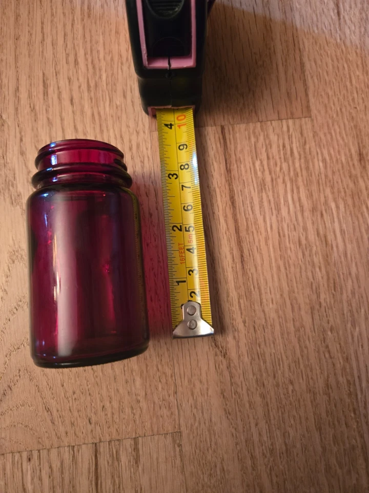 Anchor Hocking Royal Ruby medicine jar - Image 2 of 4