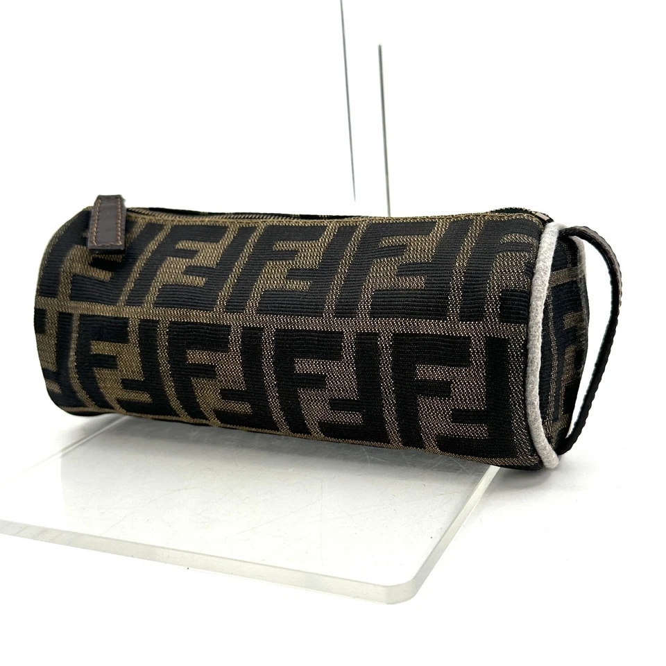 Fendi Pouch Pencil Case Purse Zucca Canvas Authentic 311T0305 - Image 2 of 4