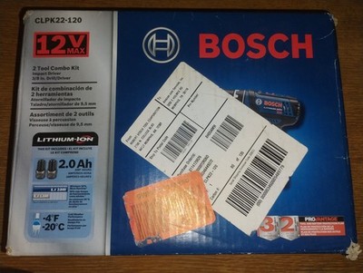 *O'AHU ONLY* - Bosch 2 Tool Kit, 3/8'' Drill + Impact Driver 12V Cordless (NEW)