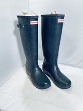 Hunter Original Tall Women’s Black Rubber Rain Boots Sz 7