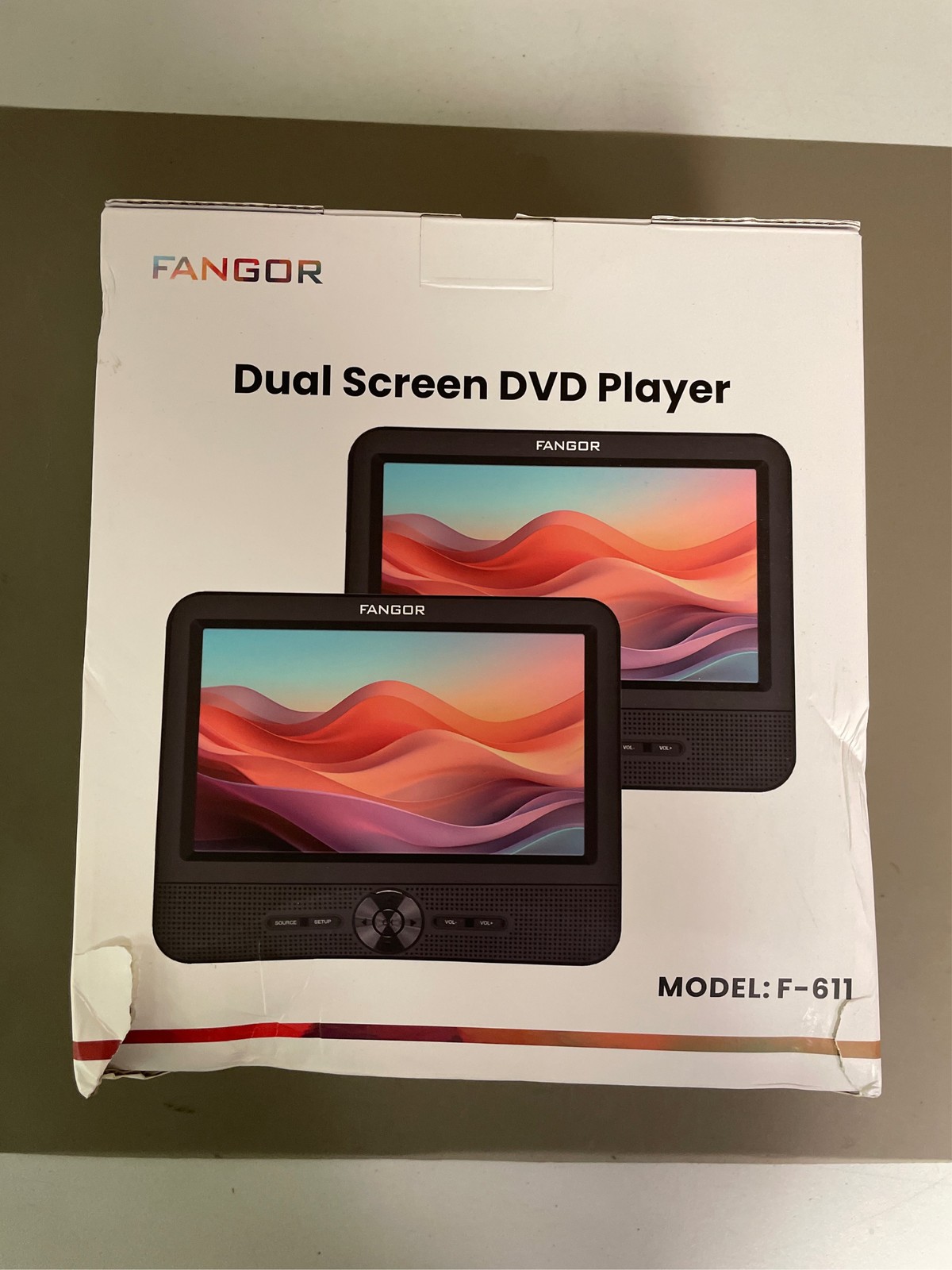 , Portable Dvd Player For Car With 5 Hours Re