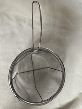 6  Round Small Stainless Deep Fry Basket W/Handle. There Are 15 Available.