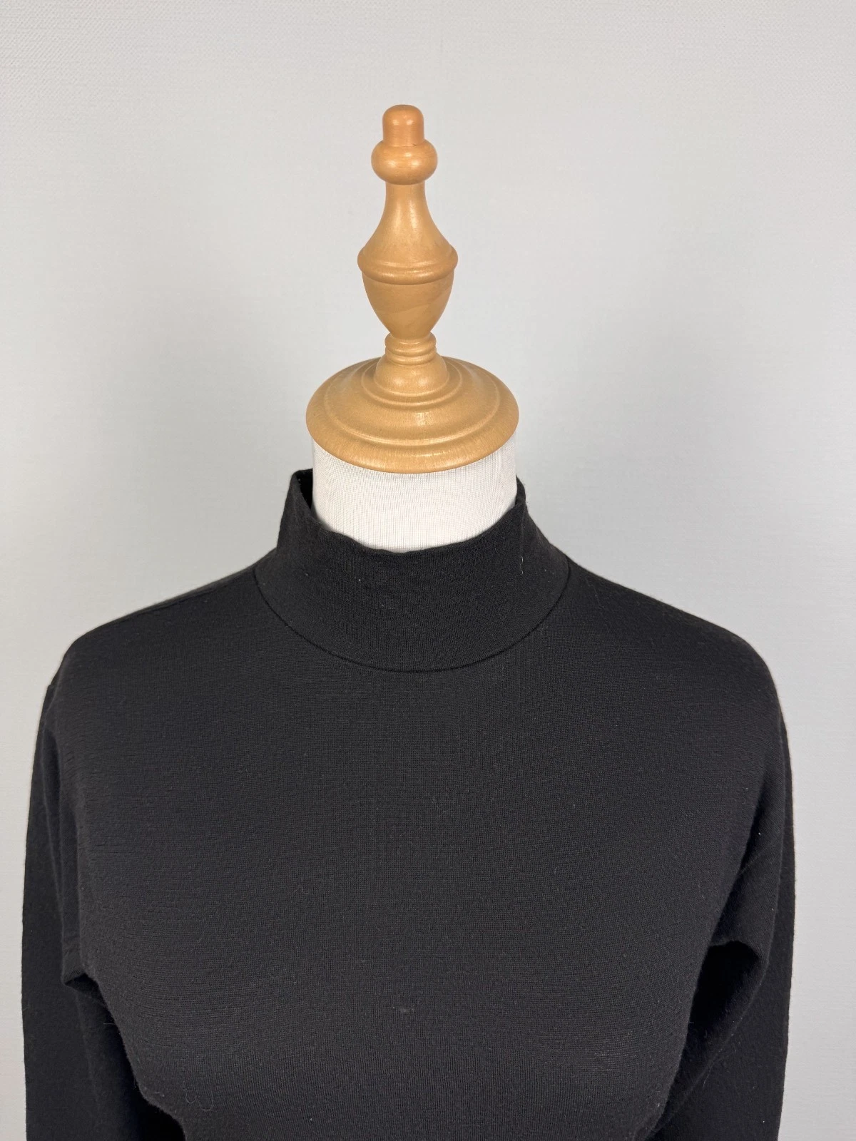 Abito body KENZO Jungle Paris vintage nero 100% lana eleganza manica lunga M