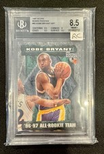 1997 SCORE BOARD ROOKIES ? KOBE BRYANT #83 RC ROOKIE CARD! NEAR MINT/MT BGS 8.5. rookie card picture
