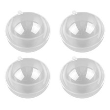 10 Clear Baubles High Transparency Fillable Balls For Christmas Decor