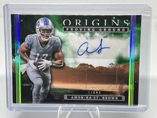 2022 Panini Origins #PG-AST Amon-Ra St. Brown Proving Ground Signatures 1/5