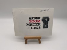Sekonic L-228 Zoom Meter Manual