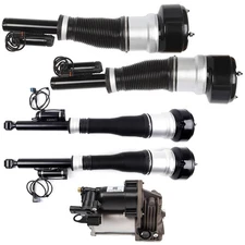 For Mercedes S400 S500 S550 4x RWD Front Rear Air Suspension Shock Compressor