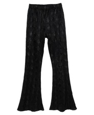 Stella 88 Big Girls Textured Knit Flare Pant - Medium