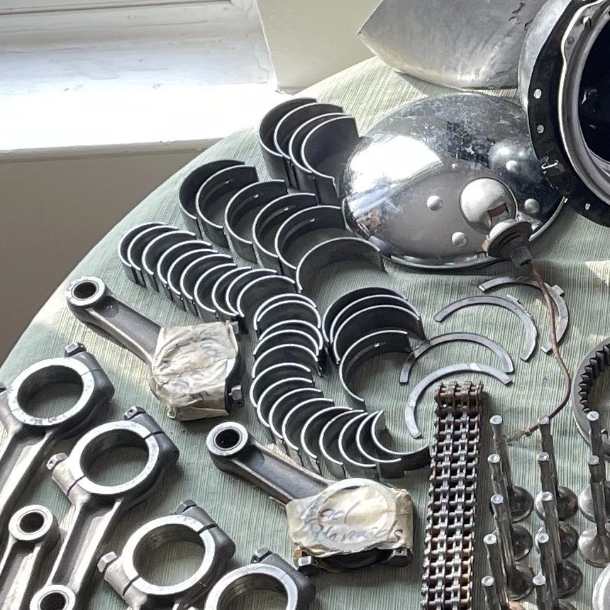 Lote de peças Ferrari 250 GT GTE Colombo V12 AirBox Magnetos pistões originais de fábrica - Imagem 4 de 4