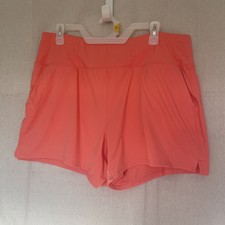 Lands End Swim Shorts With Liner Women s L Coral NWOT