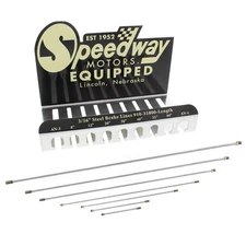 Speedway Motors Brake Line Assortment Kit w/ Holder