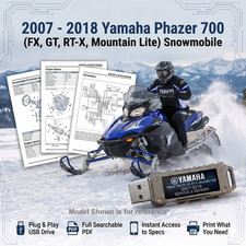 YAMAHA PHAZER GT 2007 2008 2009 2010 2011 2012 SERVICE REPAIR SHOP MANUAL USB