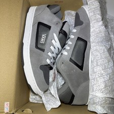 Zapato de Skate Vans Docket Para Hombres Talla 12 Lengua Grasa Gris Gamuza Parte Superior Baja Retro Zapatilla