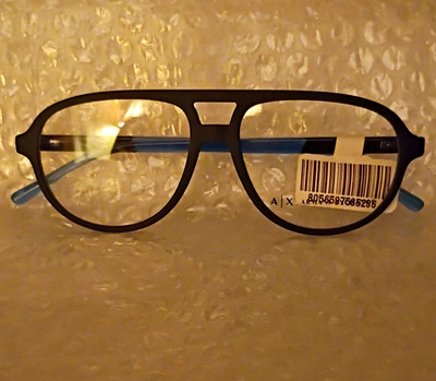 Armani Exchange AX3090 Black Full Rim Plastic Eyeglass Frames 55-15 145