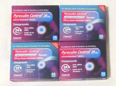 NEXIUM 2 x 14 Pyrocalm Control Gastro-Resistant Omeprazole Tablets 20mg Regular / Mint