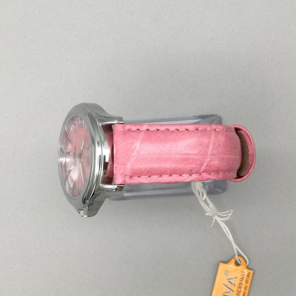 Relógio Activa Feminino 37mm Suíço SL233-002 Pulseira de Couro com Etiquetas Nova Bateria - Imagem 4 de 4