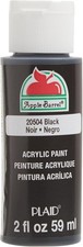 Apple Barrel Acrylic Paint Black 2oz Matte Finish Craft Paint Non-Toxic 20504.