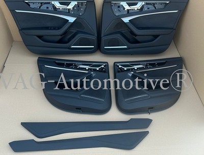   Audi A6 S6 RS6 C8 4x Türverkleidungen Türen beledert Leder Plus Paket B&O  