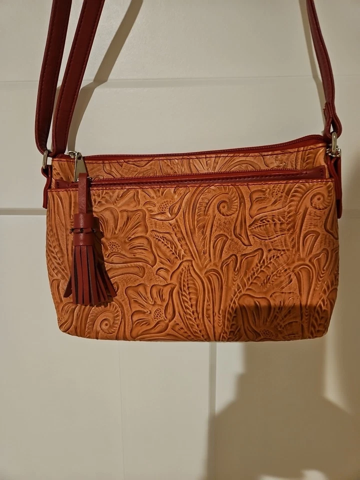 Bolso Bandolera Mujer Florence Tostado Floral MC Marc Chantal Foto 2 de 4