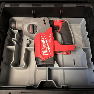 Milwaukee SDS Drill Insert for ToughBuilt Tool Case | Secure Rattle-Free Fit |