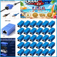 RJ45 Coupler 30 Pack Ethernet Extender Female to Female Cat6 Cat5e Blue