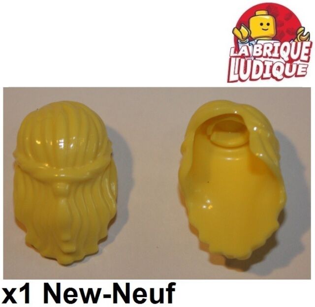Lego 1x Minifig cheveux coiffure hair long jaune clair bright light yellow 59363