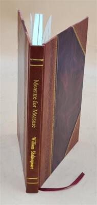Measure For Measure. 1901 By Shakespeare, William, [Leather Bound