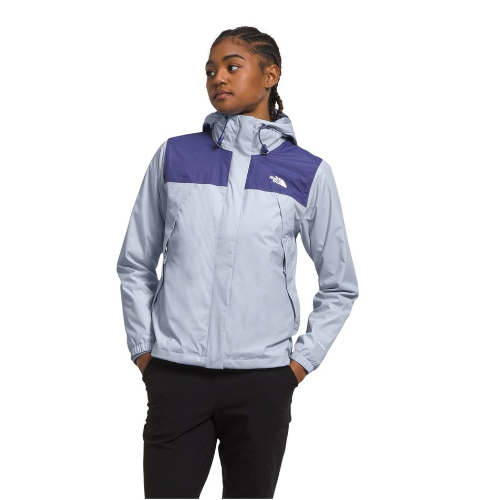 The North Face Antora Jacket Women Small Gray Hooded Full Zip Triclimate APP2683 - Picture 6 of 10