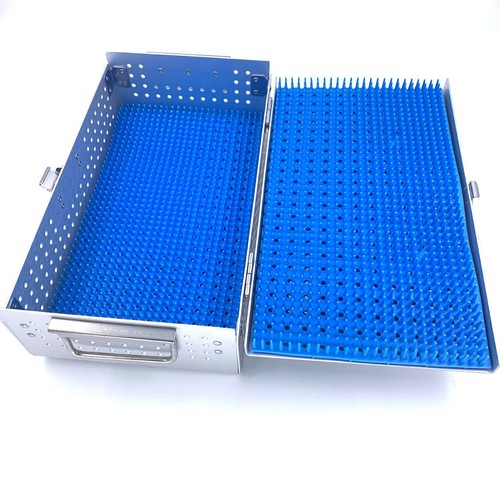 Aluminium Alloy sterilization tray case have two silicone mats disinfection Ster - Picture 3 of 5