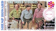 COVERSCAPE computer designed 125th annivesary birth of Shemp Howard event cover