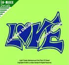 Love Heart Cute High Performance Unique Custom Graphic Design Cut Vinyl Decal