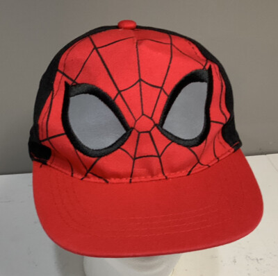 Marvel Comics Spiderman RED Youth Boys Hat Cap Snapback Visor Super Hero 