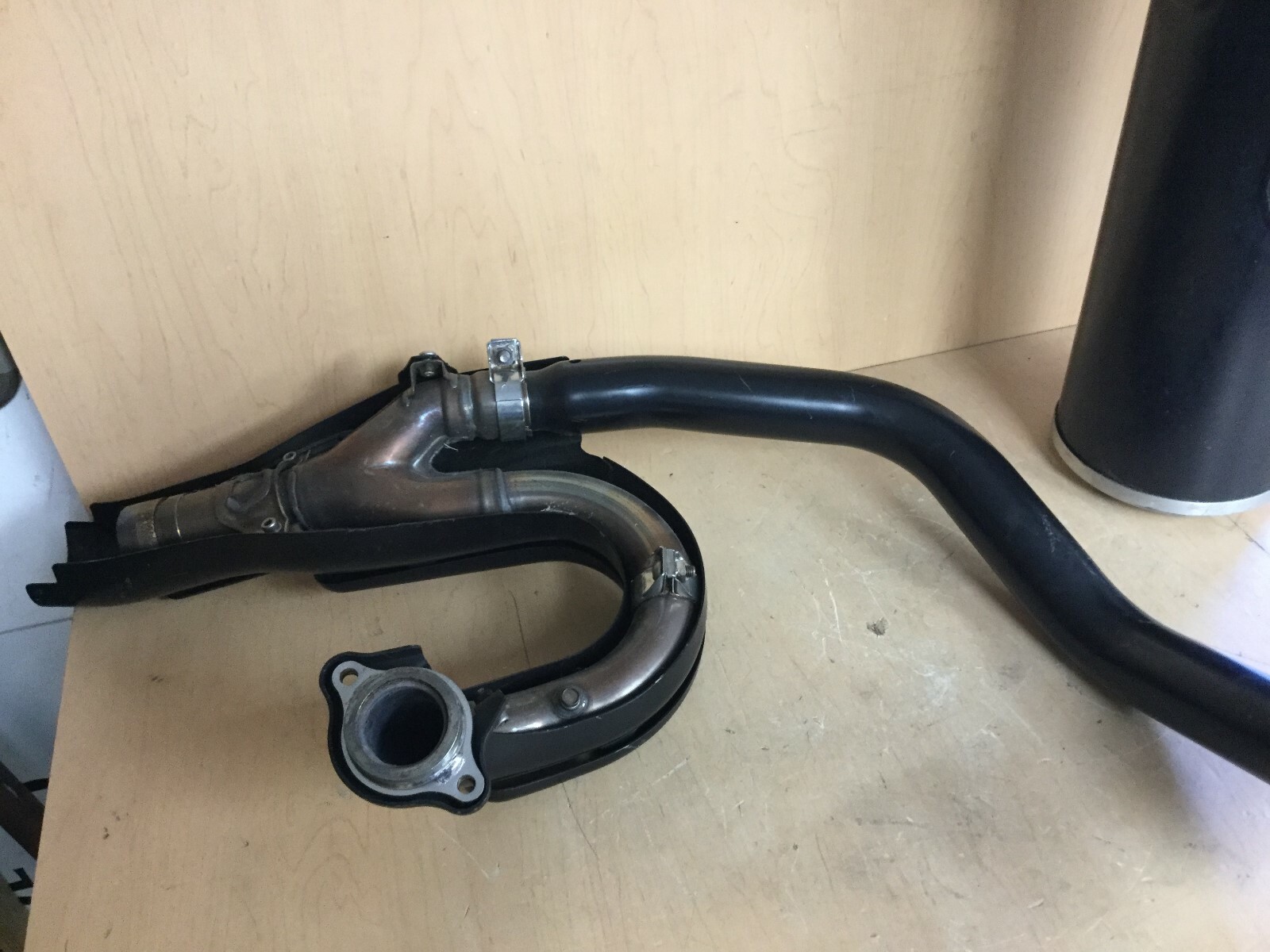 OEM Yamaha Road Star Warrior Exhaust Assembly Black J1 eBay