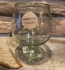 MexicanHand Blown Glass Brandy Snifter Veracruz Clear Original Label