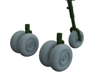 Eduard Models 1/48 Heinkel He 219 Wheels Set for Tamiya kit