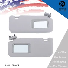 Plastic Gray Sunvisor For Toyota Corolla 2009-2013 74320-12E00-B0 74310-12L80-B0