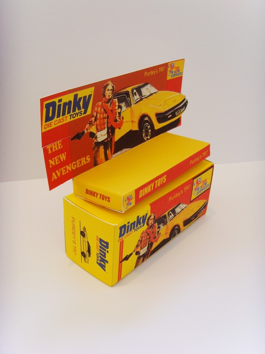 DINKY No.112 - 'NEW AVENGERS' - PURDEY'S TR7. Display box & tray