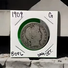 1909 50C Barber Half Dollar Good Condition Det.