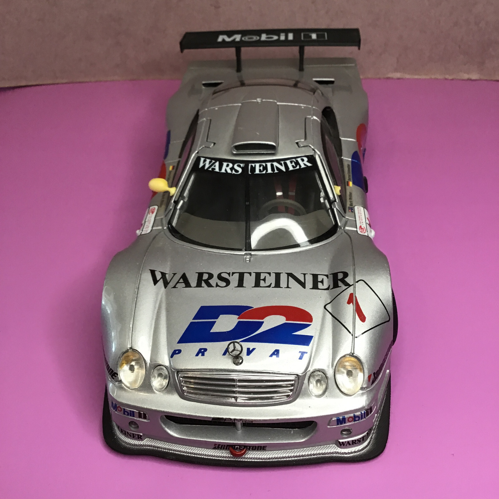 1/18 Maisto Silver Mercedes Benz CLK-GTR #1 Le Mans Warsteiner