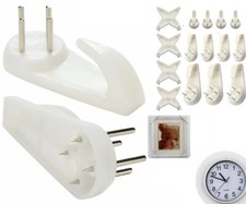 100 pcs Hard Wall Hanging Hooks Heavy Duty Picture Hook Strong White Nail Fixing