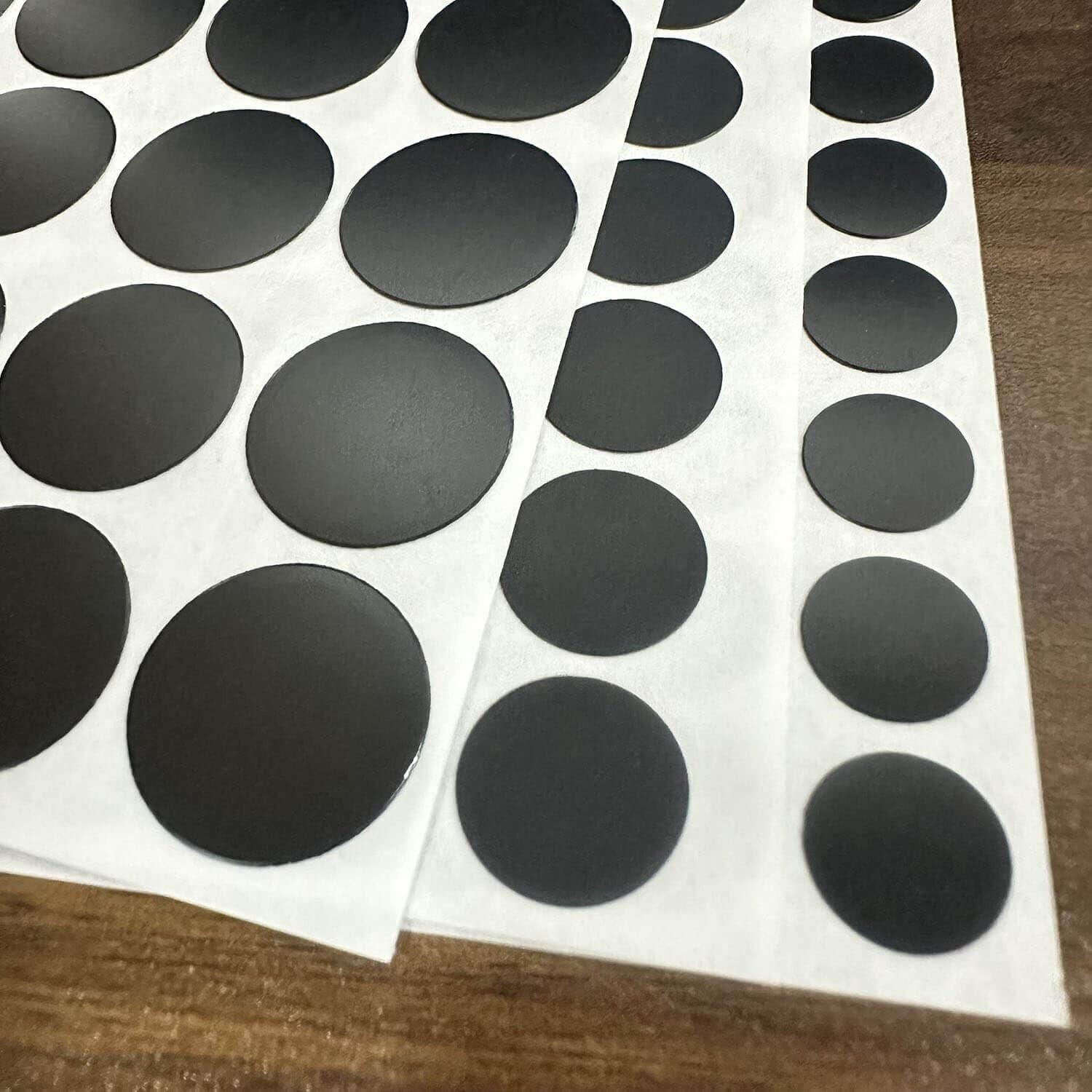 3 Sheets 290 Pcs Screw Hole Cover Stickers, 12 Mm/15 Mm/21 Mm Black Screw Covers