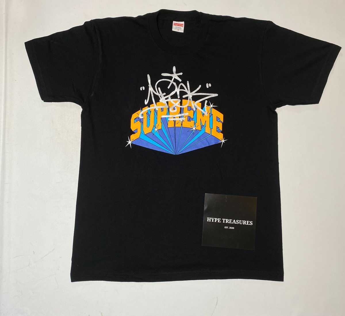 BRAND NEW Supreme x IRAK Arc T-Shirt Black FW 2022 Sizes:Small