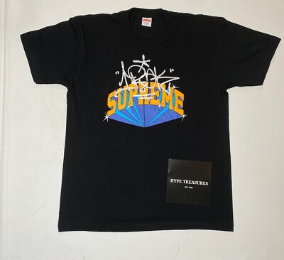 BRAND NEW Supreme x IRAK Arc T-Shirt Black FW 2022 Sizes:Small