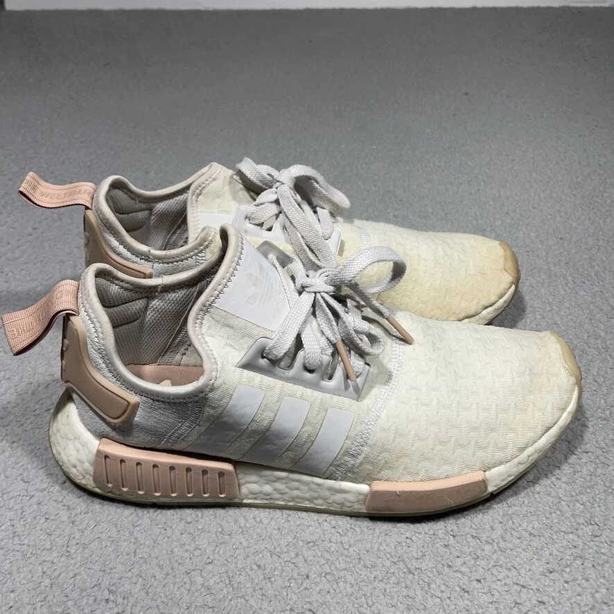 Adidas nmd r1 top womens grey pearl